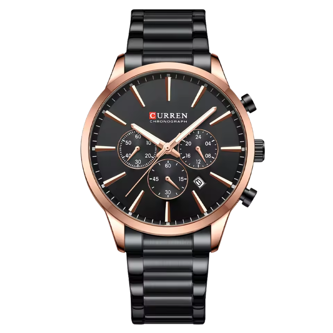 Relógio Curren Onyx Modelo Clássico Preto
