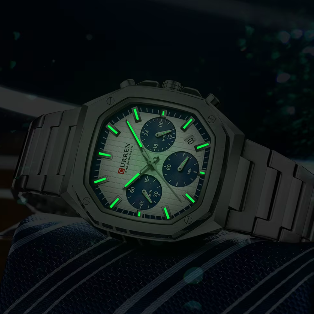 39mm | Aço Escovado Quartzo Japonês