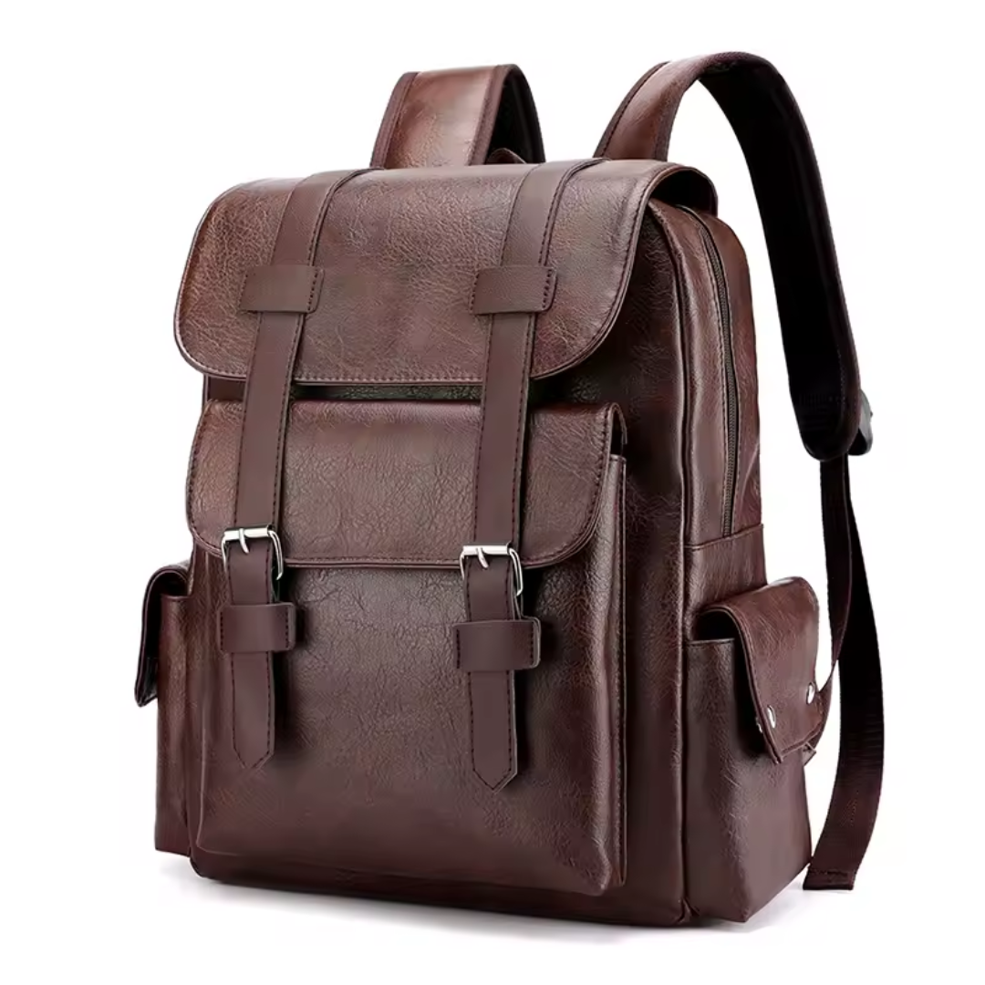 Mochila Vintage Class em Couro