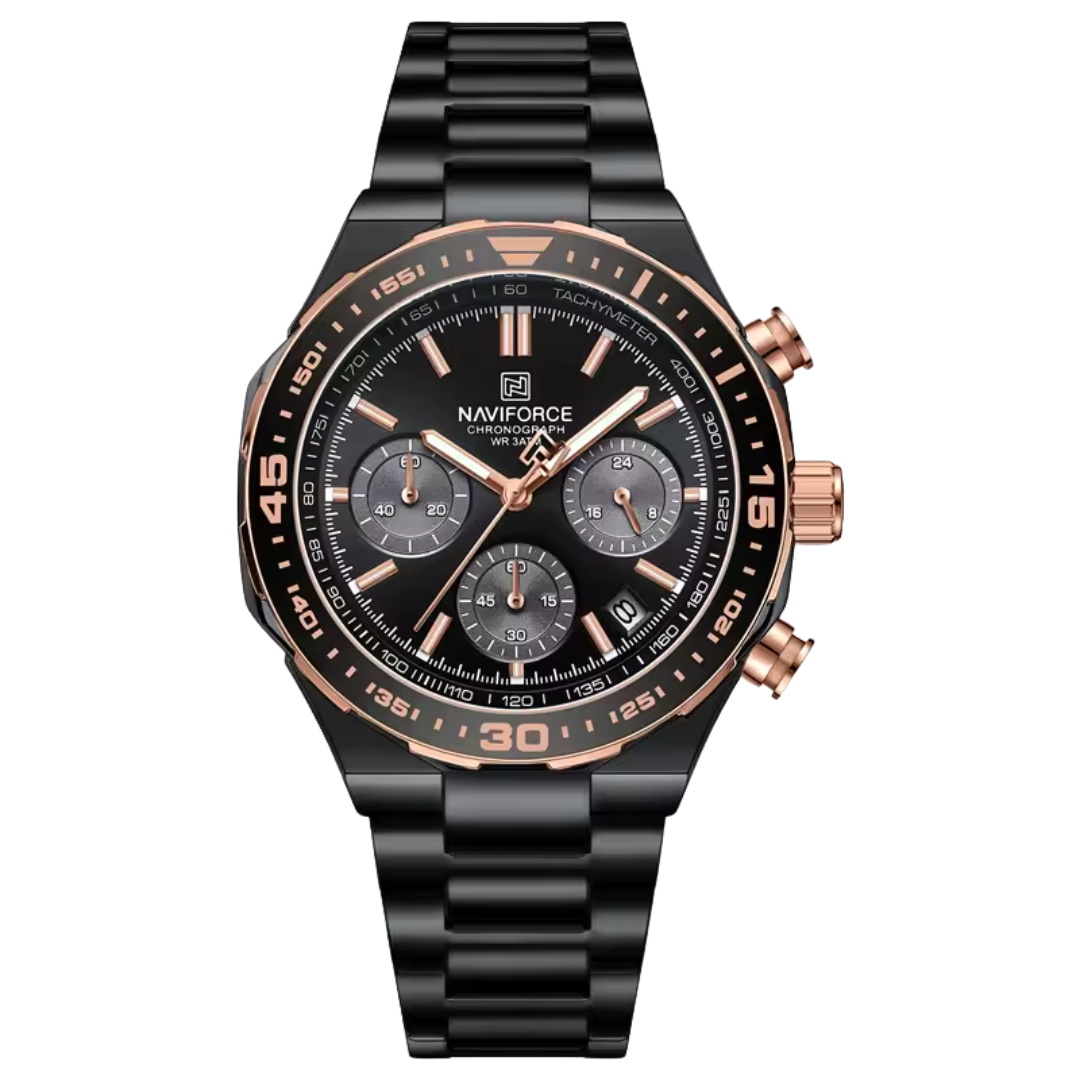 Relógio Masculino Naviforce Chrono 45mm Alta Resistência