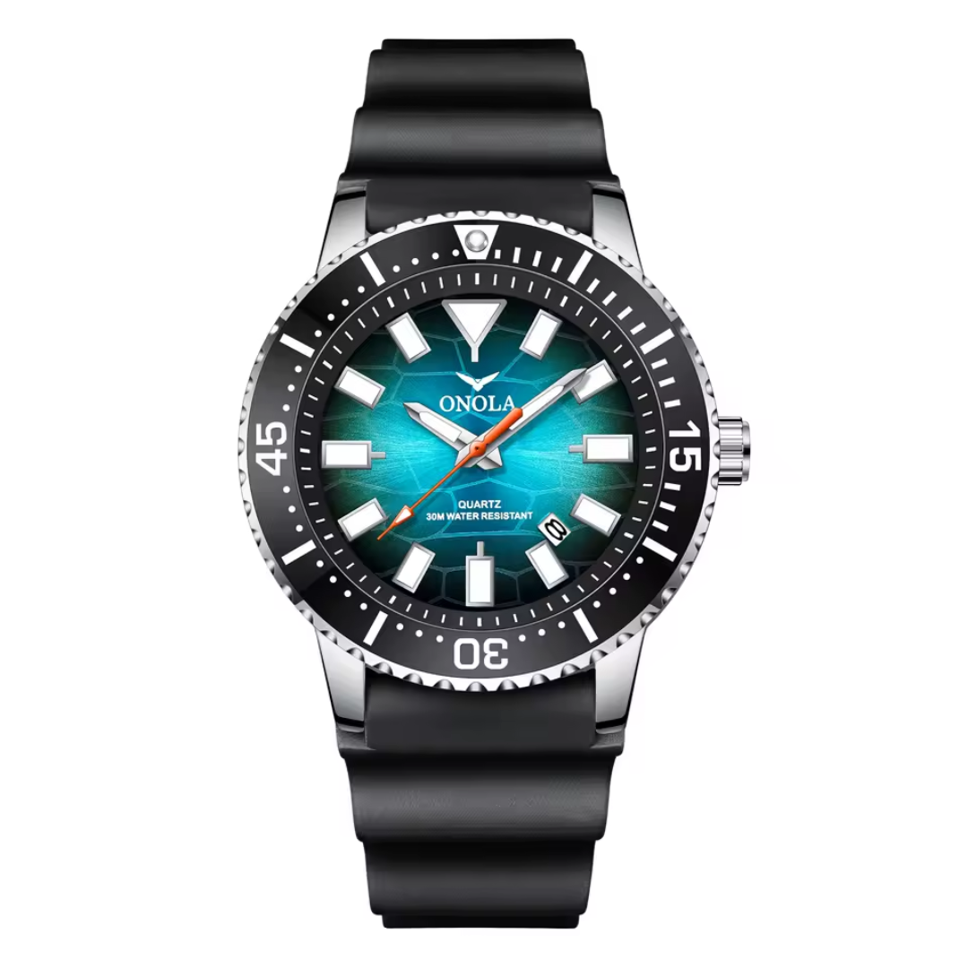 42mm | Couro Genuíno Cristal Hardlex Calendário Completo