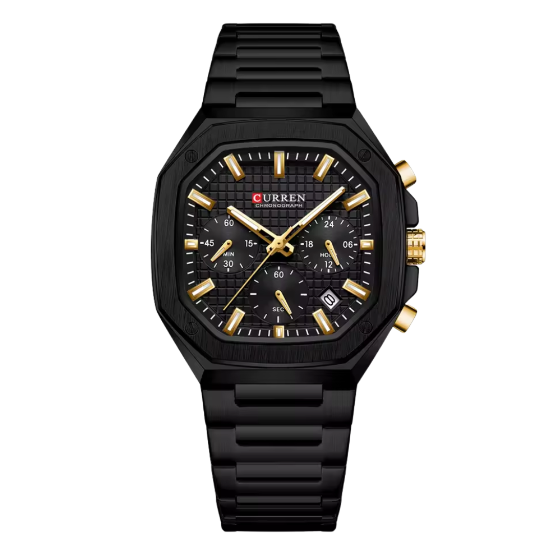 39mm | Aço Escovado Quartzo Japonês