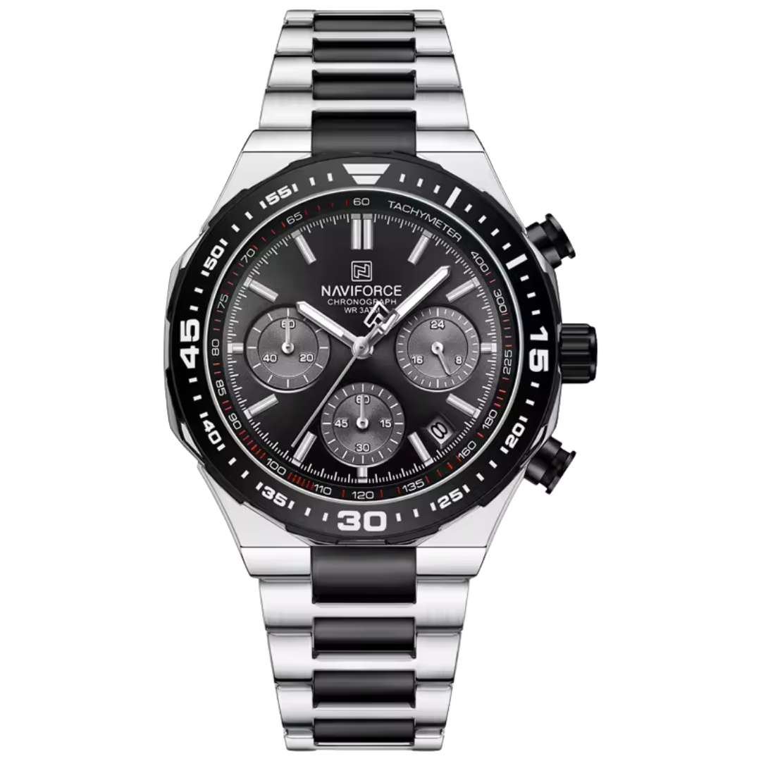 Relógio Masculino Naviforce Chrono 45mm Alta Resistência