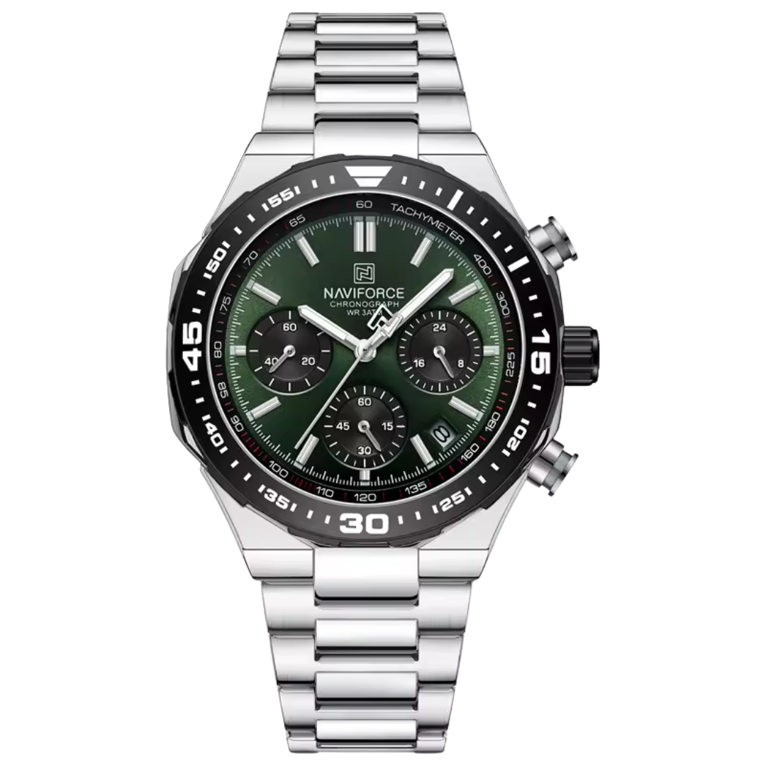 Relógio Masculino Naviforce Chrono 45mm Alta Resistência