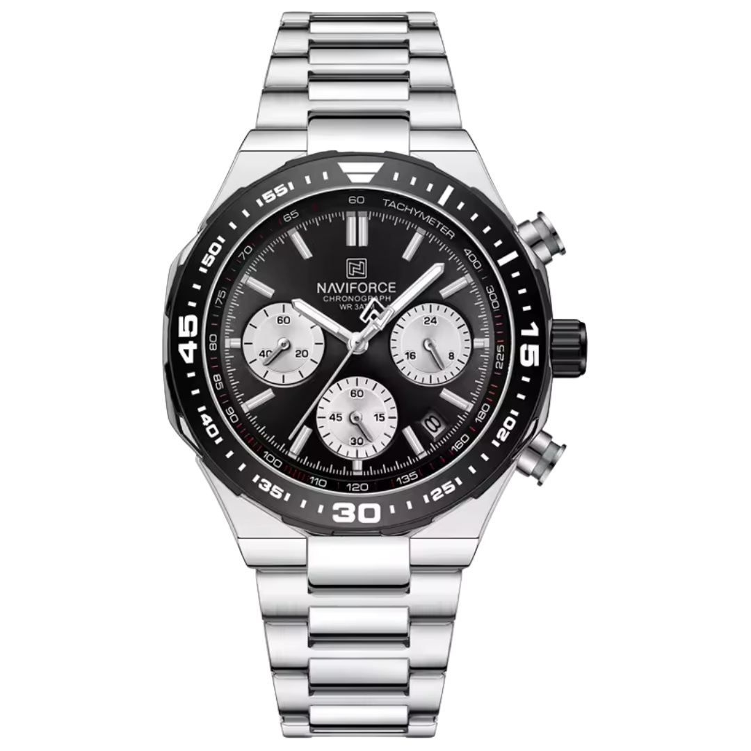 Relógio Masculino Naviforce Chrono 45mm Alta Resistência
