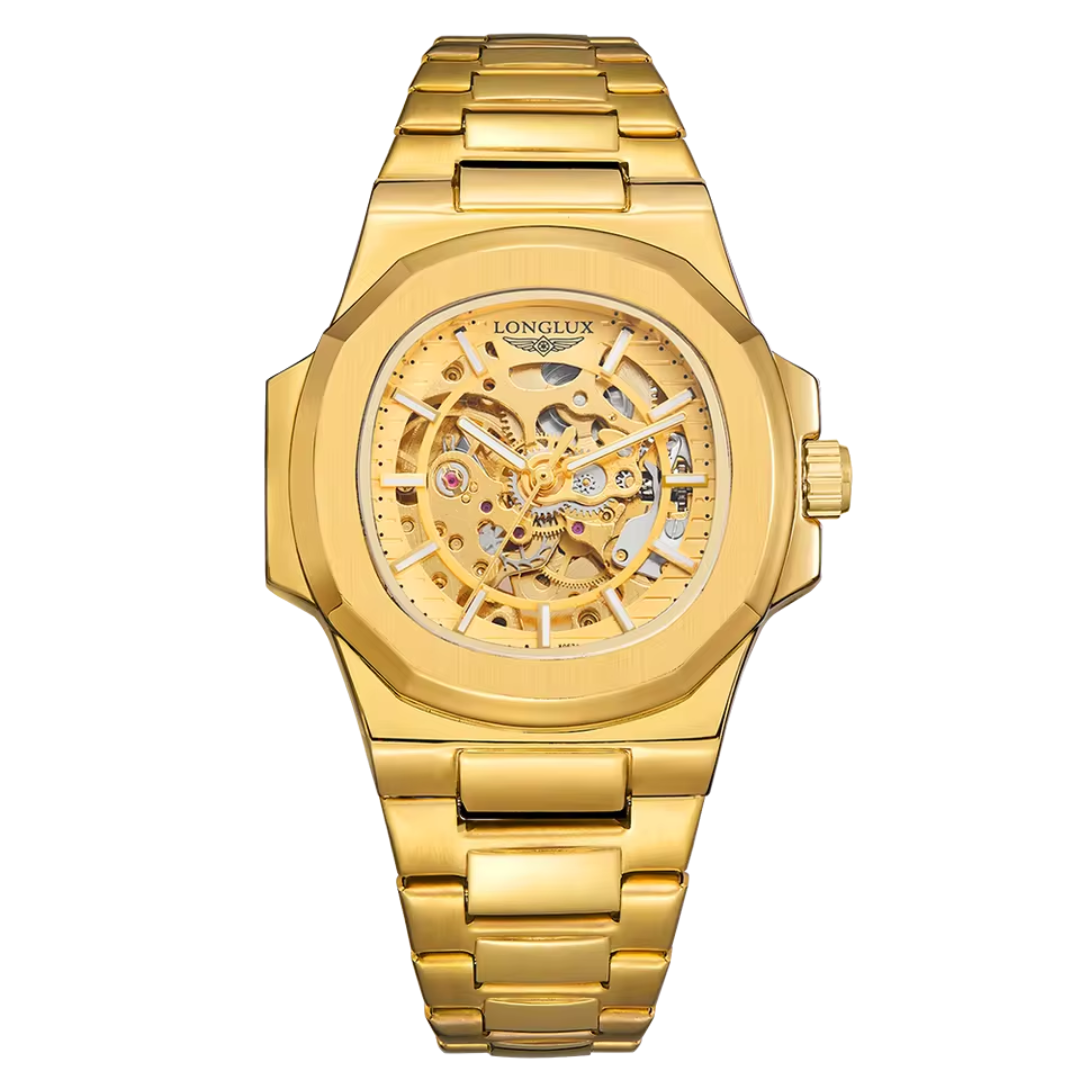 40mm | Automático Cristal de Safira Anti-Riscos Design Esqueleto