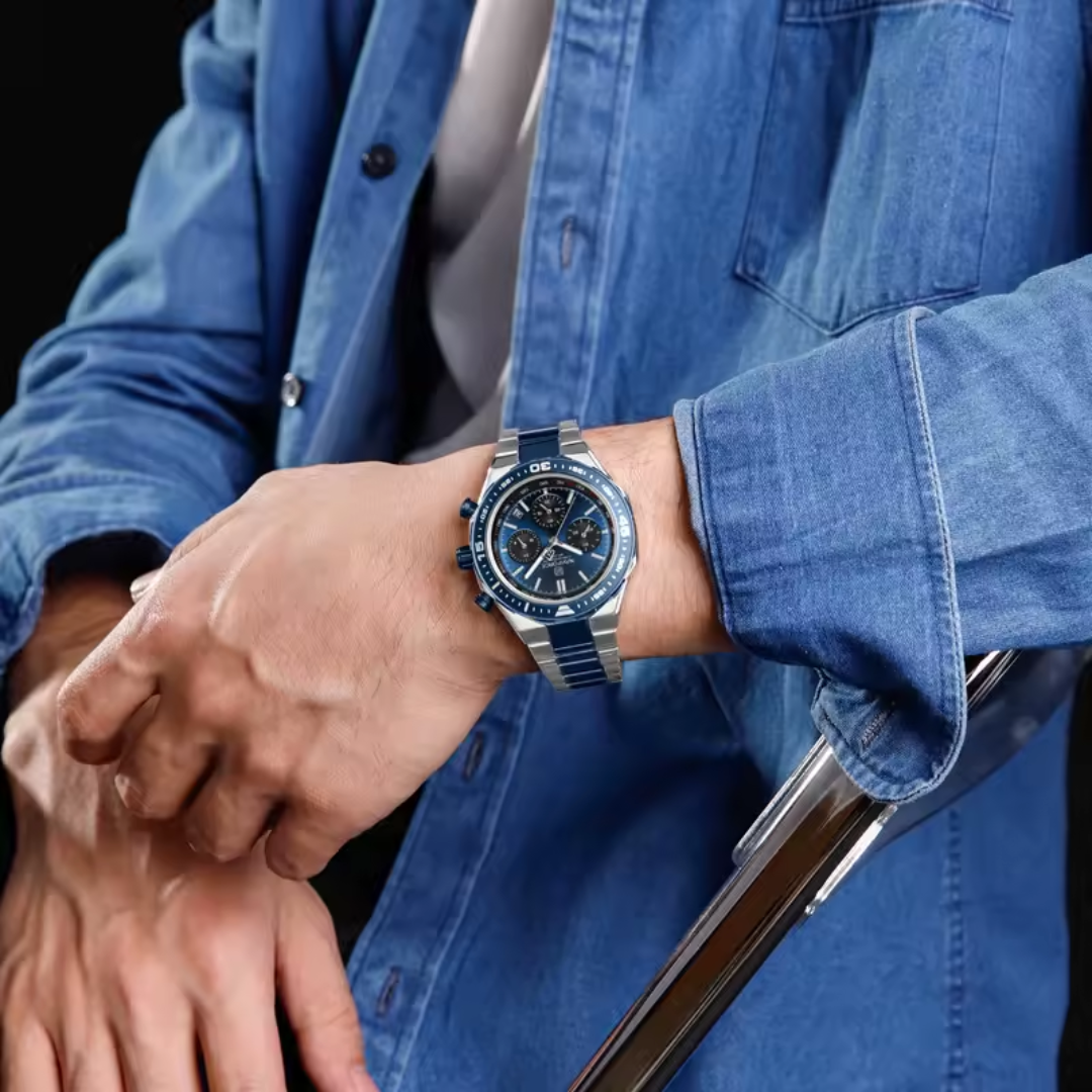 Relógio Masculino Naviforce Chrono 45mm Alta Resistência