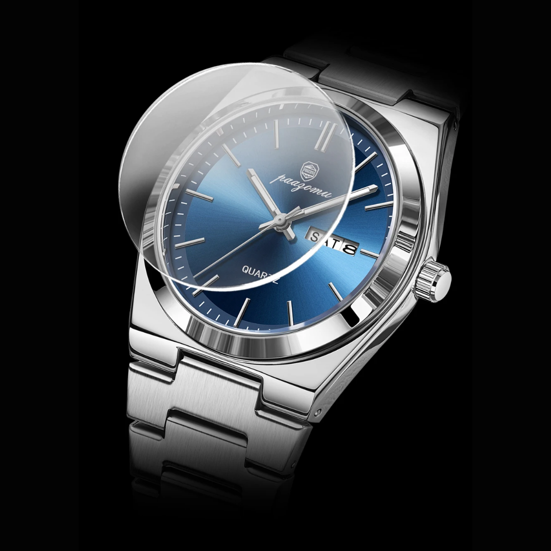 40mm | Data Automática Aço Inox Fecho Oculto Caixa Baixa