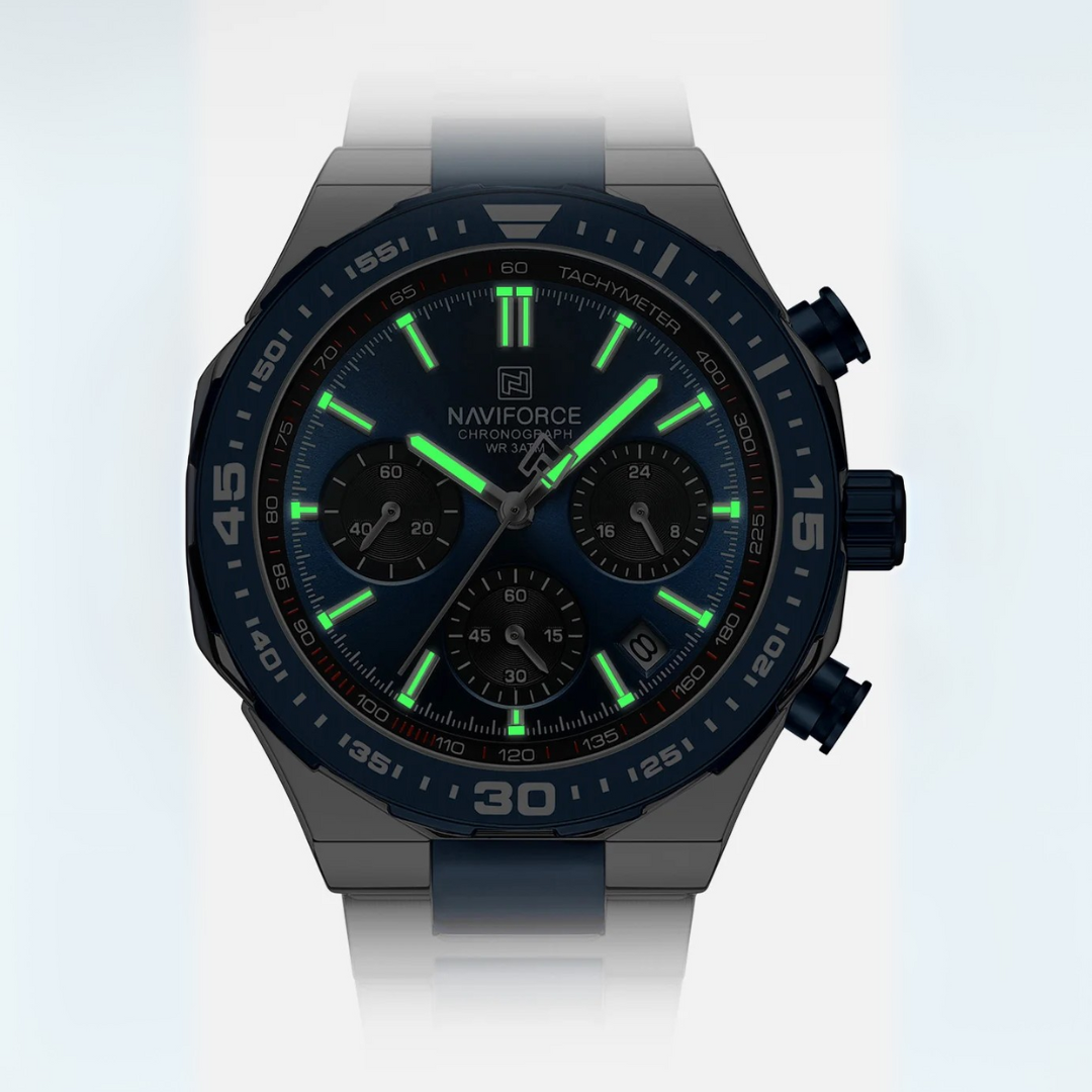 Relógio Masculino Naviforce Chrono 45mm Alta Resistência