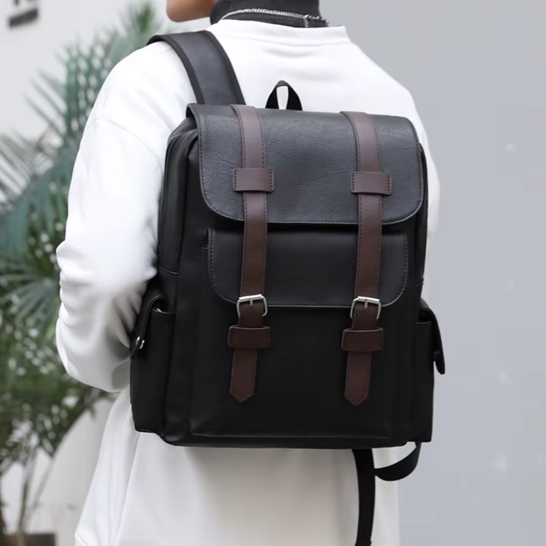 Mochila Vintage Class em Couro