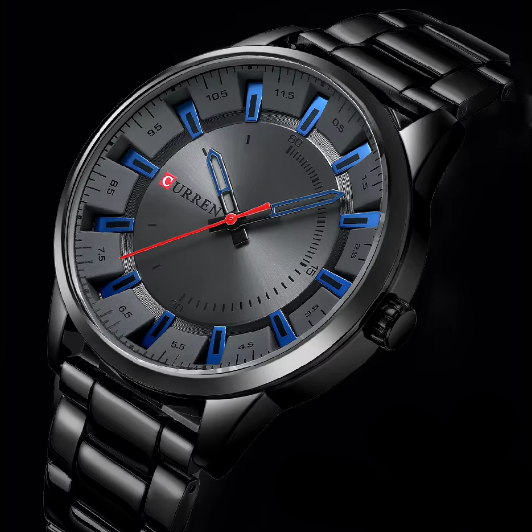 Relógio Masculino Curren Titan 45mm Minimalista