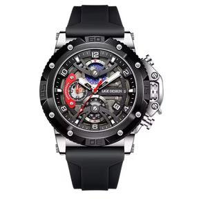 Relógio Masculino Lige Reactor 45mm Silicone Premium