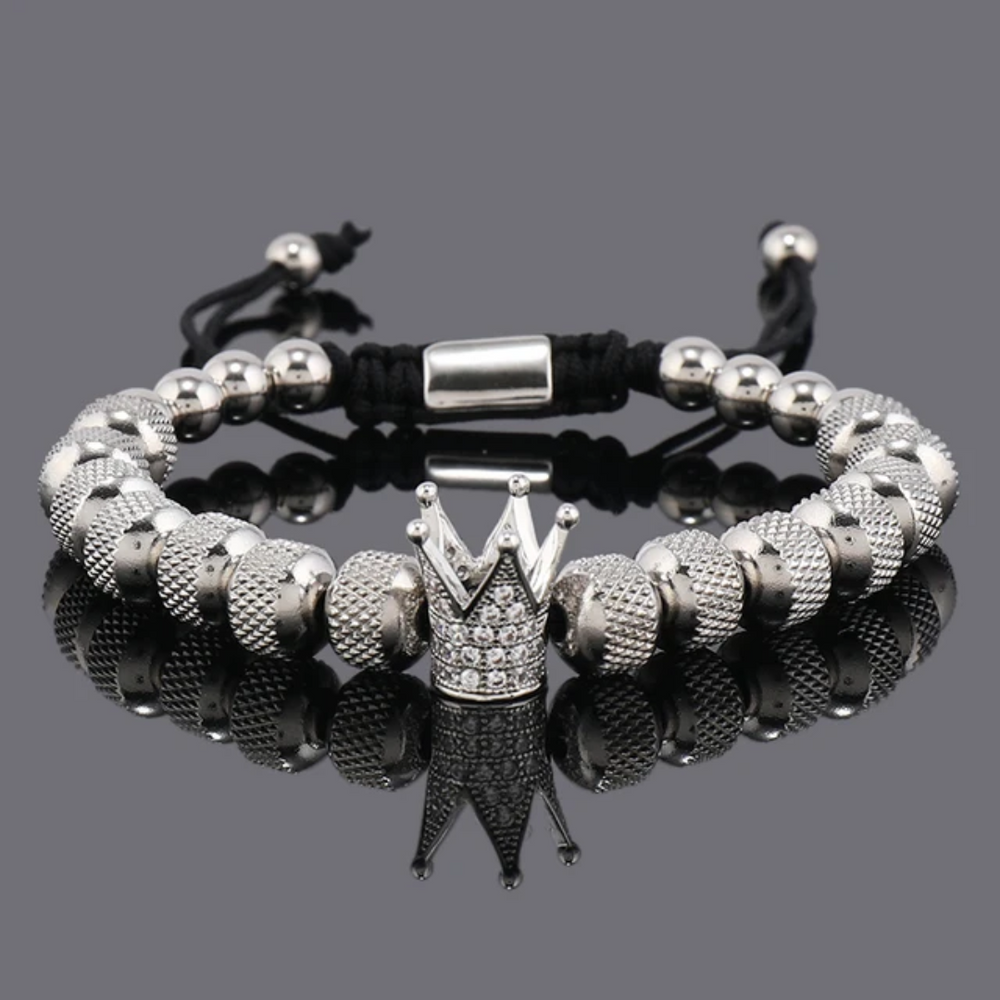 Pulseira de Luxo com Coroa