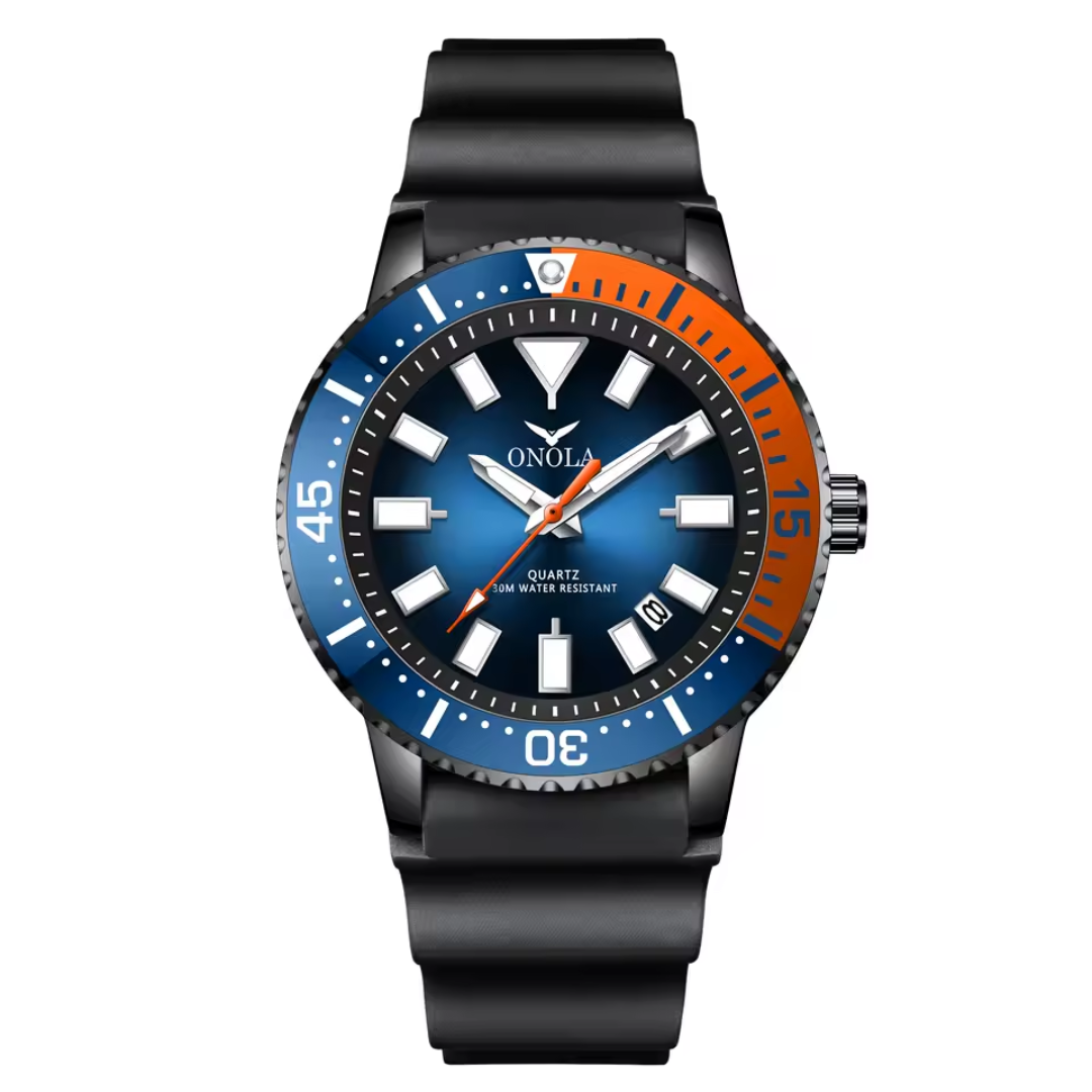 42mm | Couro Genuíno Cristal Hardlex Calendário Completo