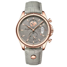 Relógio Masculino Poedagar Deluxe 44mm Couro Genuíno