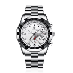 45mm | Aço Inox Escovado Quartzo Elegante