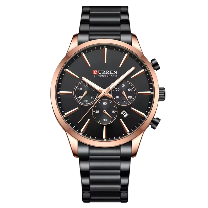 Relógio Curren Onyx Modelo Clássico Preto