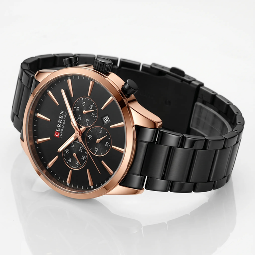 Relógio Curren Onyx Modelo Clássico Preto