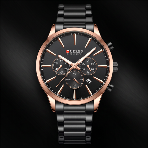 Relógio Curren Onyx Modelo Clássico Preto