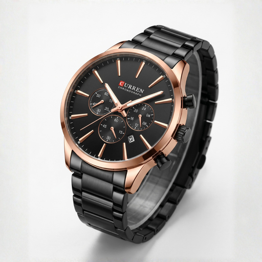 Relógio Curren Onyx Modelo Clássico Preto