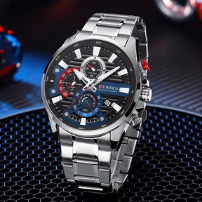 46mm | Quartzo Aço Inox Mecanismo de Alta Precisão