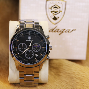 Relógio Masculino Poedagar Moon  40mm Fase Lunar