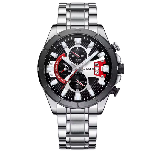 Relógio Masculino Curren Experience 48mm Liga Metálica Multicores