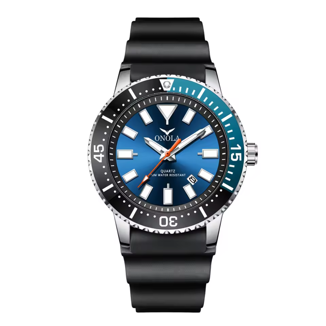 42mm | Couro Genuíno Cristal Hardlex Calendário Completo