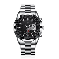Relógio Masculino Poedagar Class 45mm Aço inoxidável 