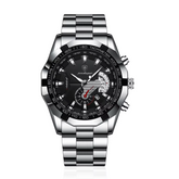 45mm | Aço Inox Escovado Quartzo Elegante