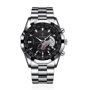 45mm | Aço Inox Escovado Quartzo Elegante