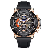 Relógio Masculino Lige Reactor 45mm Silicone Premium