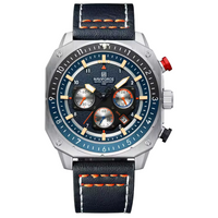 Relógio Naviforce Racer Masculino Design Corrida Couro Legítimo