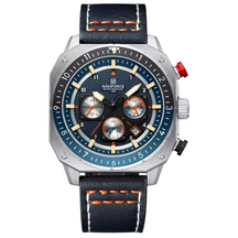 45mm | Couro Legítimo Design Angular Exclusivo Edição de Corrida