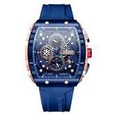 Relógio Masculino Curren Dominion 49mm Liga Metálica Retangular