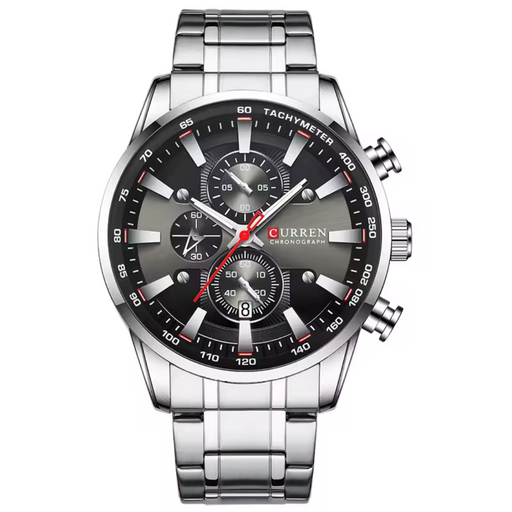 Relógio Masculino Curren Chromo 47mm 3 Mostradores