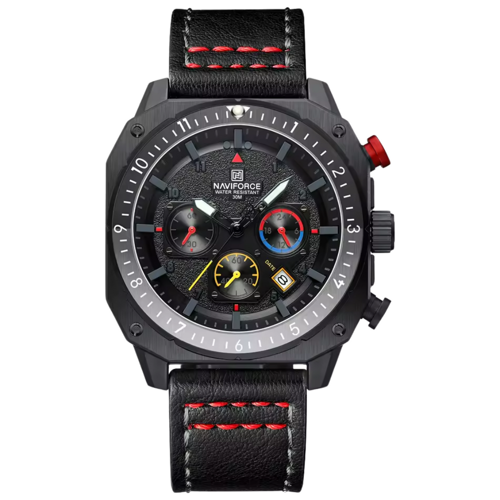 Relógio Masculino Naviforce Racer 45mm Estilo Esportivo