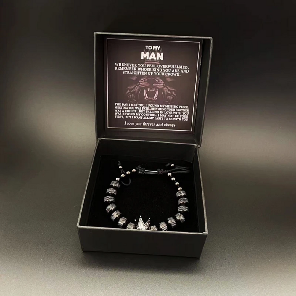 Pulseira de Luxo com Coroa