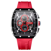 Relógio Masculino Curren Dominion 49mm Liga Metálica Retangular