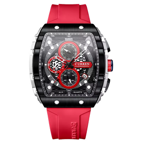 Relógio Masculino Curren Dominion 49mm Liga Metálica Retangular