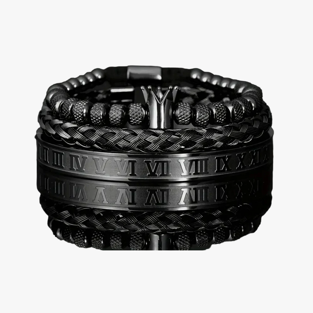 Pulseiras Roma Antiga com 3 Peças