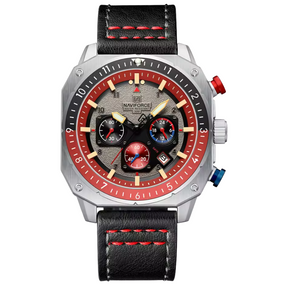 45mm | Couro Legítimo Design Angular Exclusivo Edição de Corrida