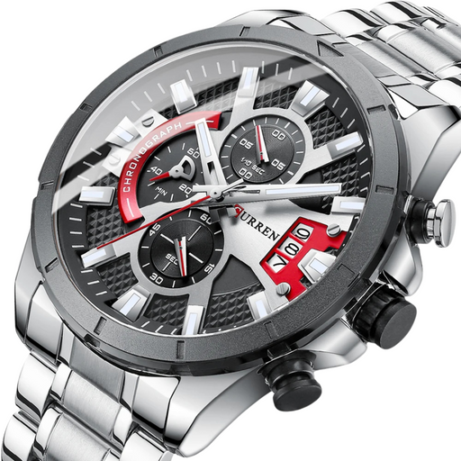 Relógio Masculino Curren Experience 48mm Liga Metálica Multicores