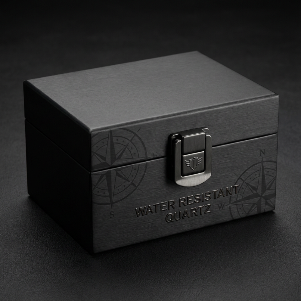 Relógio Curren Masculino Militar à Prova D'Água em Aço – 44mm