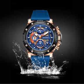 Relógio Masculino Lige Reactor 45mm Silicone Premium