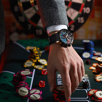 Relógio Curren Poker Masculino Acabamento Premium Temático