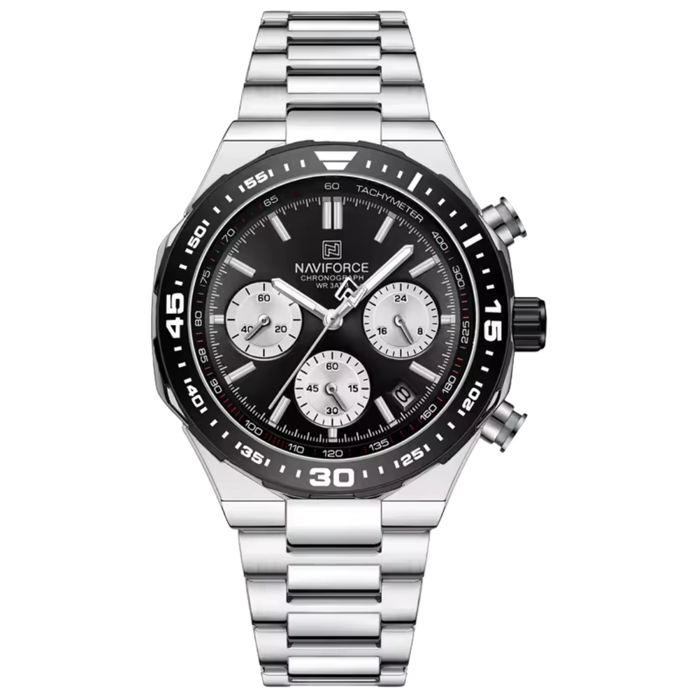 Relógio Masculino Naviforce Chrono 45mm Alta Resistência