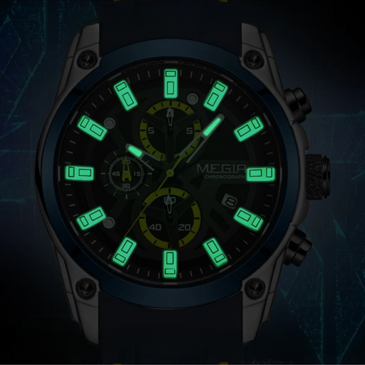 Relógio Masculino Megir XPRO 46mm Multifuncional