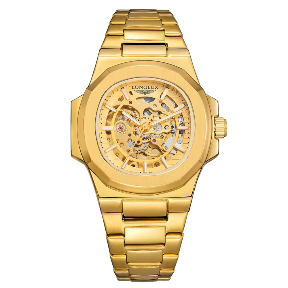 Relógio Masculino Longlux Sky 40mm Cristal de Safira Anti-Riscos