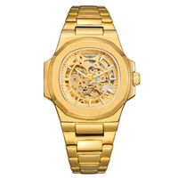Relógio Longlux Sky Masculino Automático Cristal de Safira Mineral